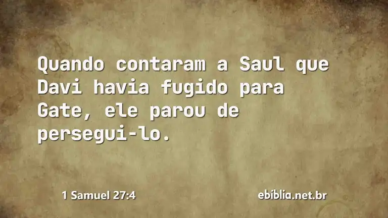 1 Samuel 27:4