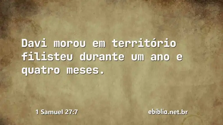 1 Samuel 27:7