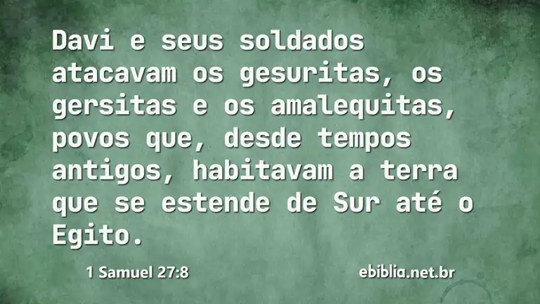 1 Samuel 27:8