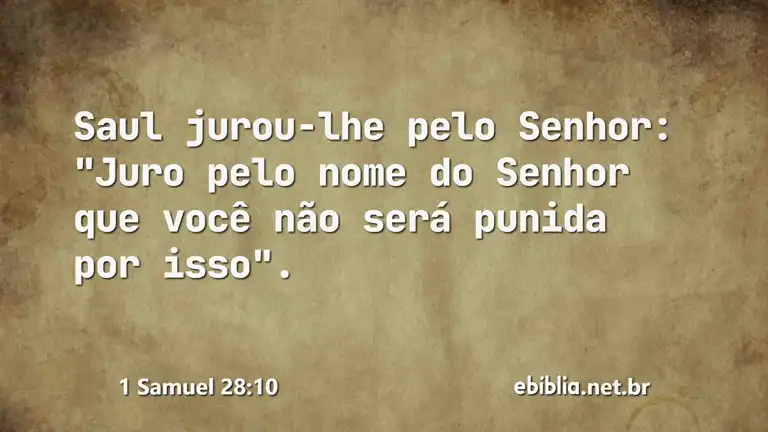 1 Samuel 28:10