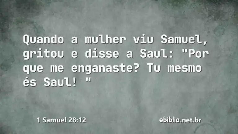 1 Samuel 28:12