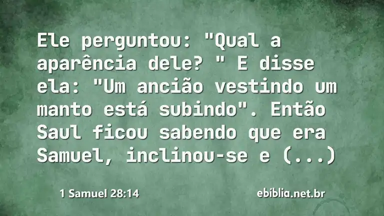 1 Samuel 28:14