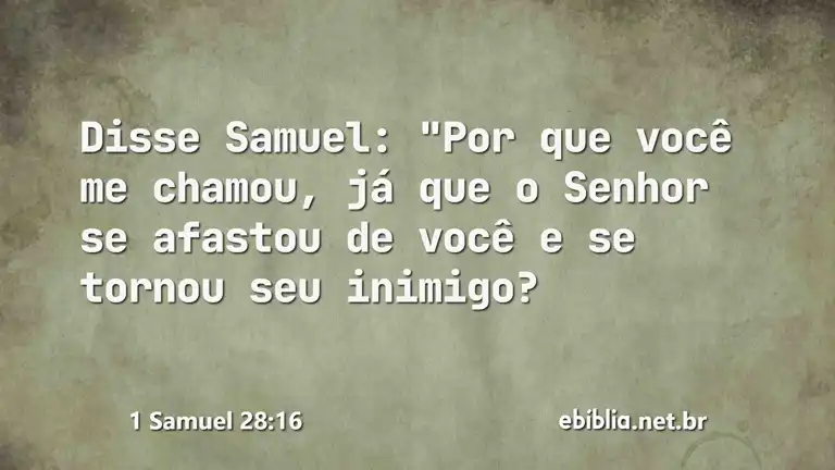 1 Samuel 28:16