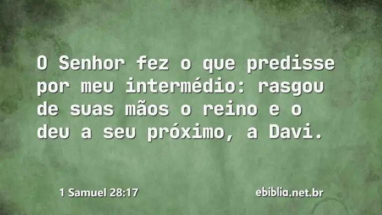 1 Samuel 28:17