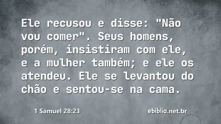 1 Samuel 28:23