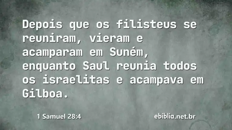 1 Samuel 28:4