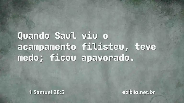 1 Samuel 28:5