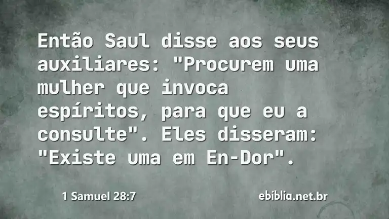 1 Samuel 28:7