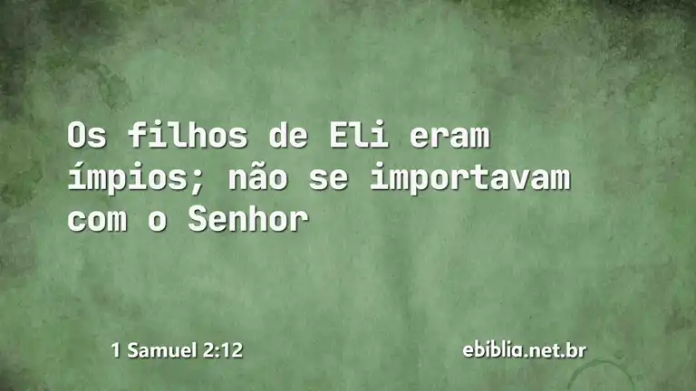 1 Samuel 2:12