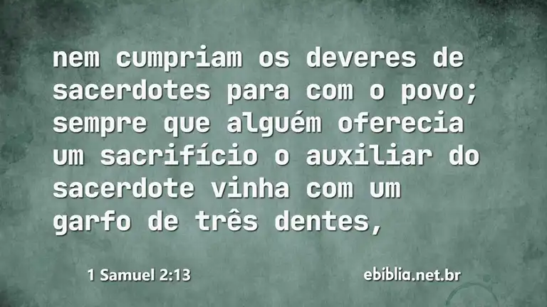 1 Samuel 2:13