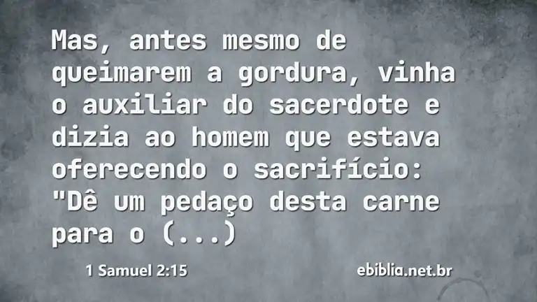 1 Samuel 2:15