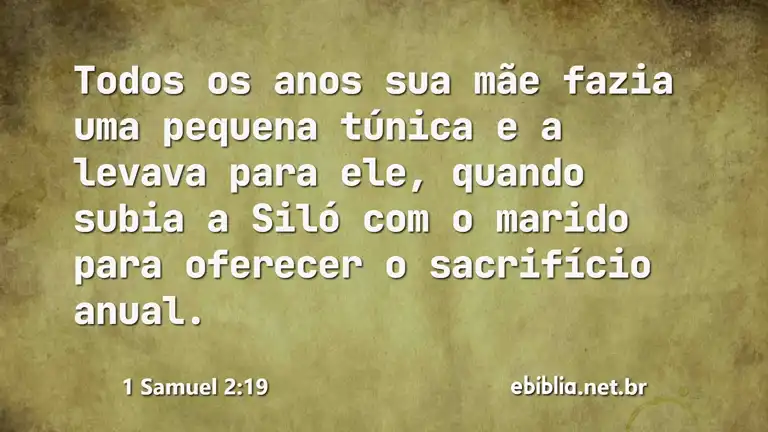 1 Samuel 2:19