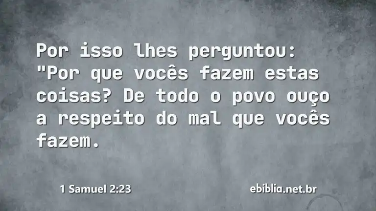 1 Samuel 2:23