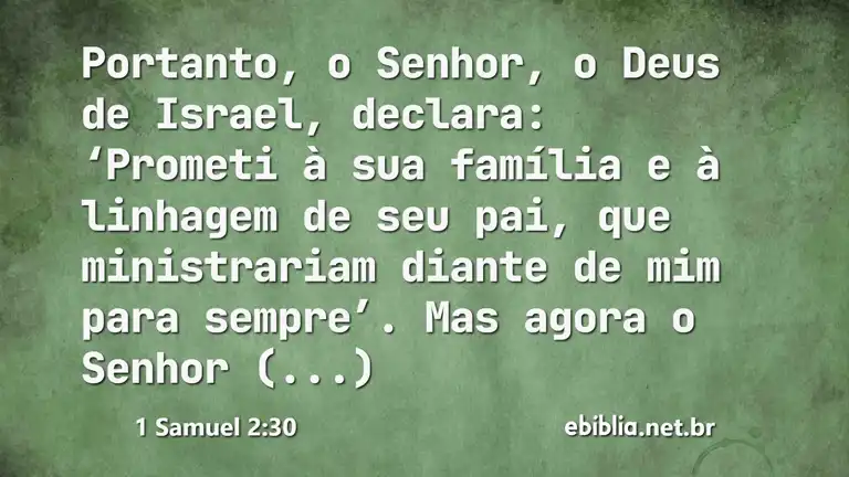 1 Samuel 2:30