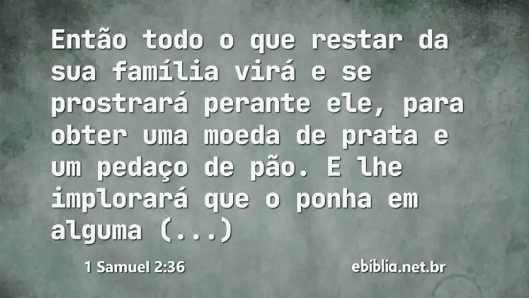 1 Samuel 2:36