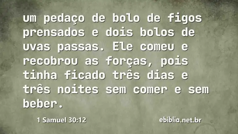 1 Samuel 30:12