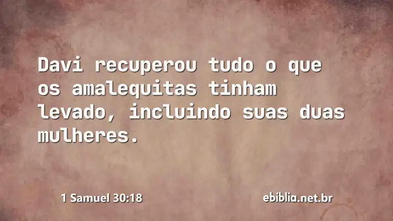 1 Samuel 30:18