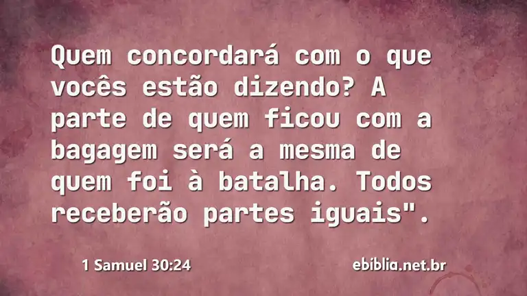 1 Samuel 30:24