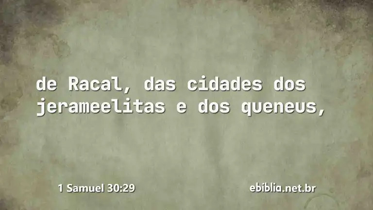 1 Samuel 30:29