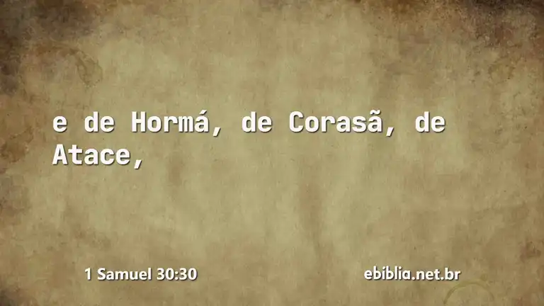 1 Samuel 30:30