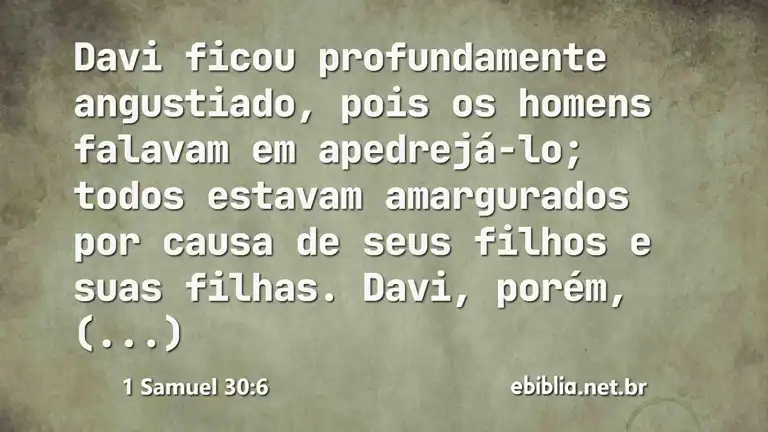 1 Samuel 30:6