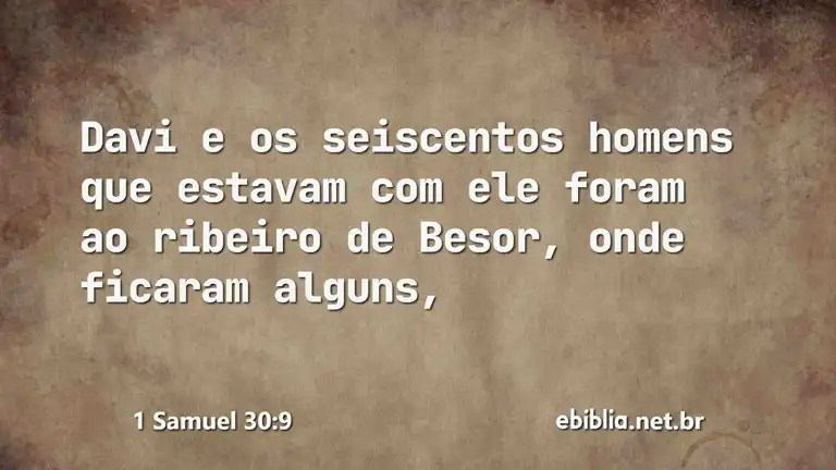 1 Samuel 30:9