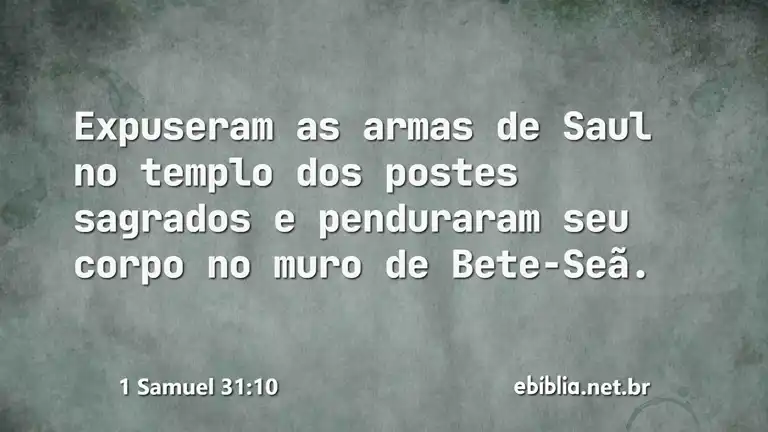 1 Samuel 31:10