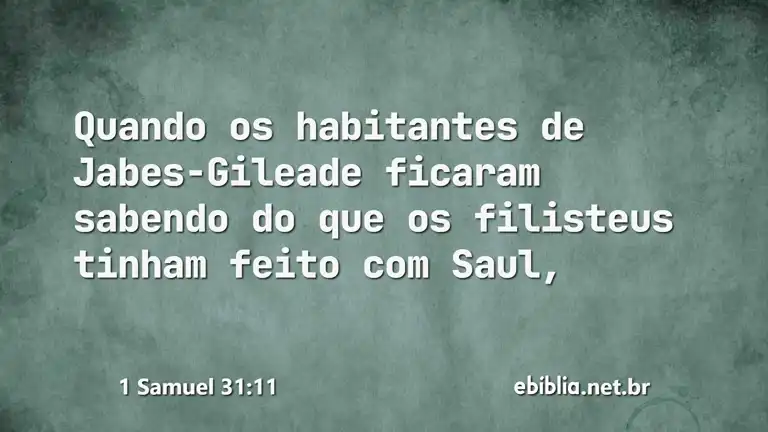 1 Samuel 31:11