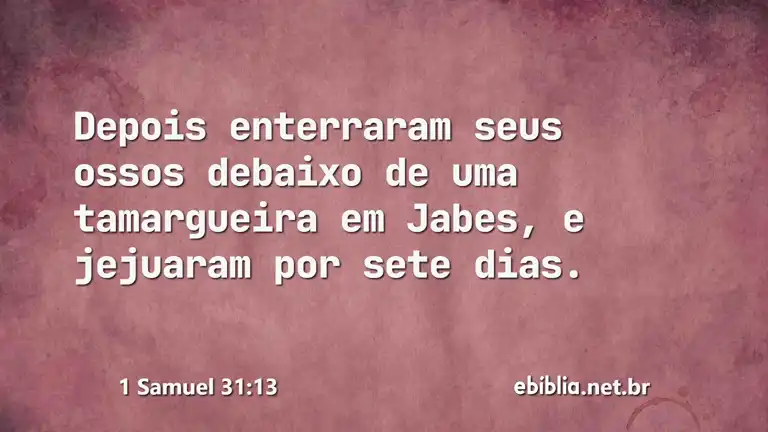 1 Samuel 31:13