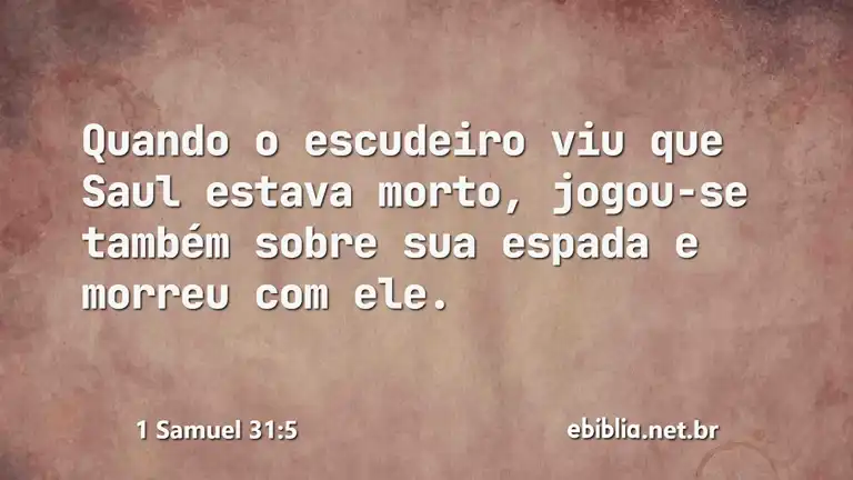 1 Samuel 31:5