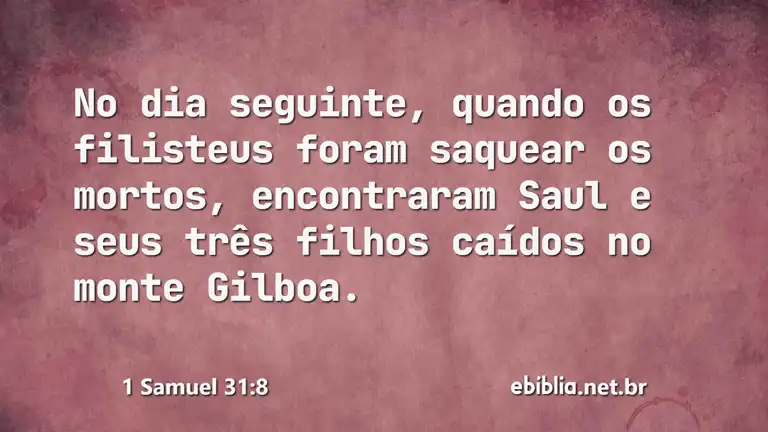 1 Samuel 31:8