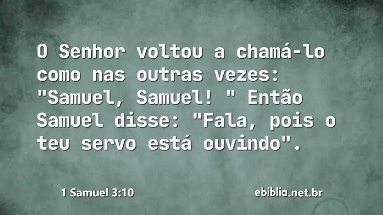 1 Samuel 3:10