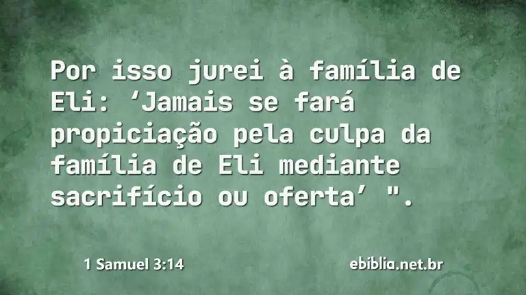 1 Samuel 3:14