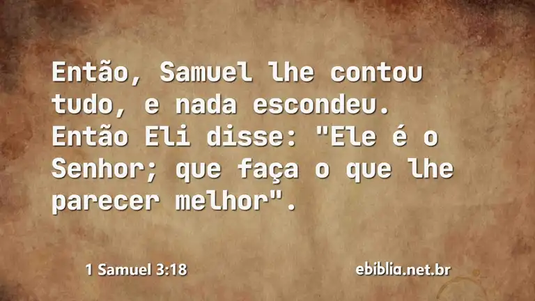 1 Samuel 3:18