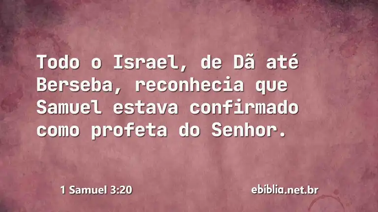 1 Samuel 3:20