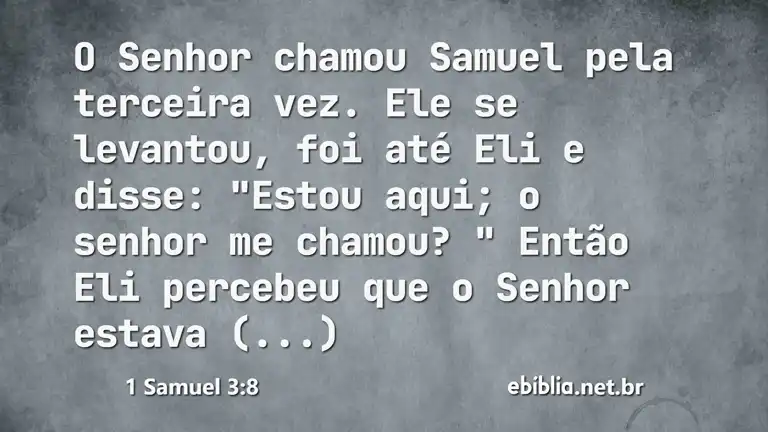 1 Samuel 3:8