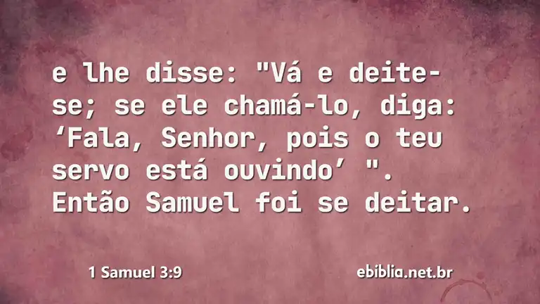 1 Samuel 3:9