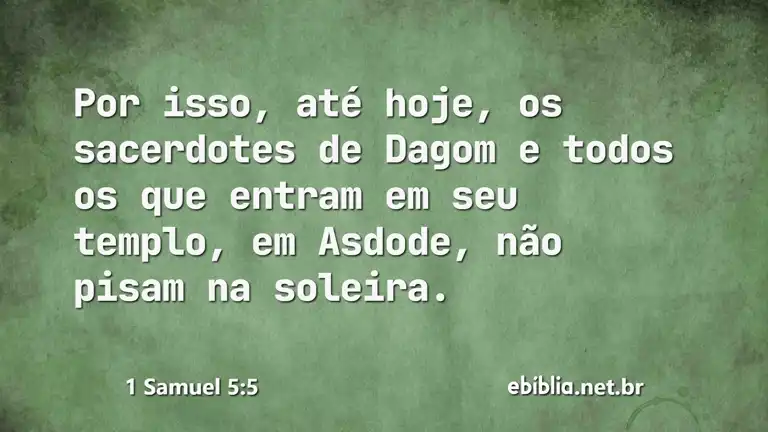 1 Samuel 5:5