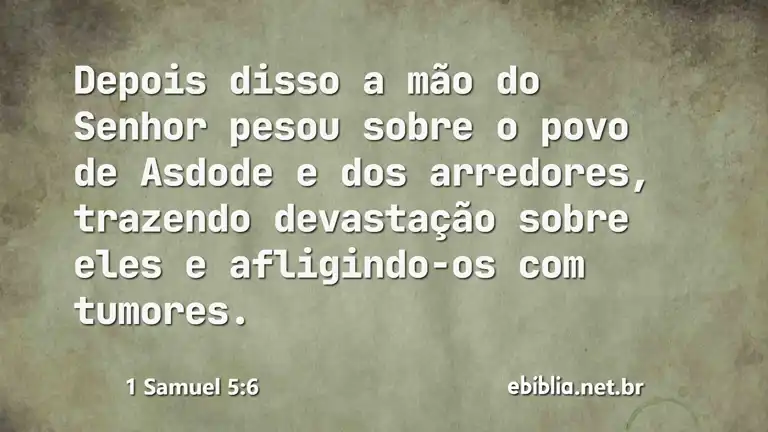 1 Samuel 5:6