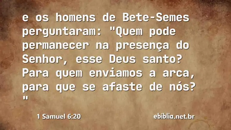 1 Samuel 6:20