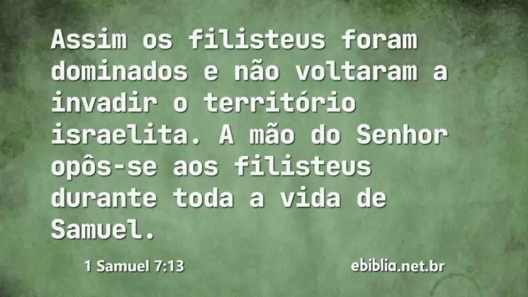 1 Samuel 7:13