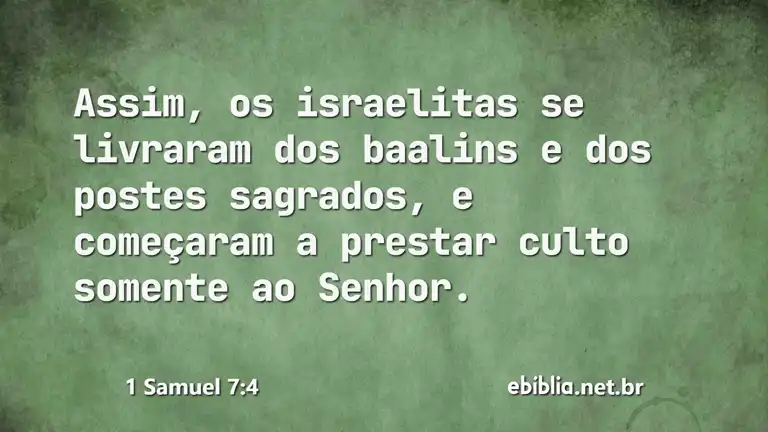 1 Samuel 7:4