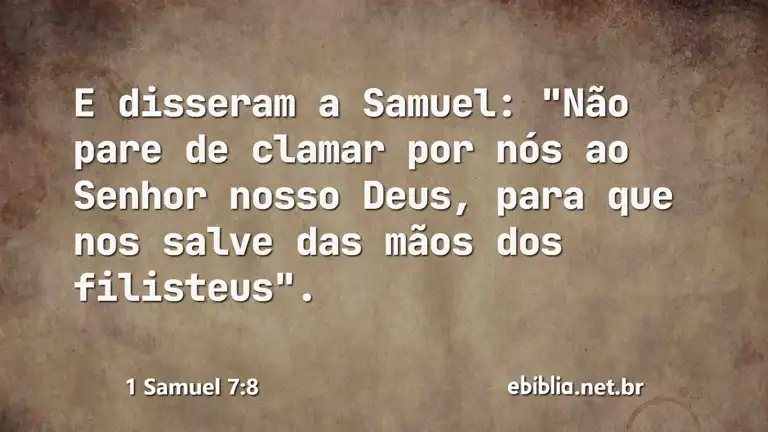 1 Samuel 7:8