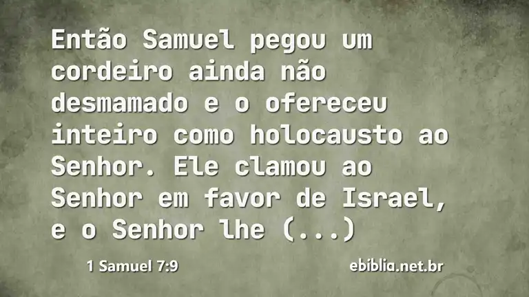 1 Samuel 7:9