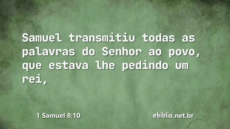 1 Samuel 8:10