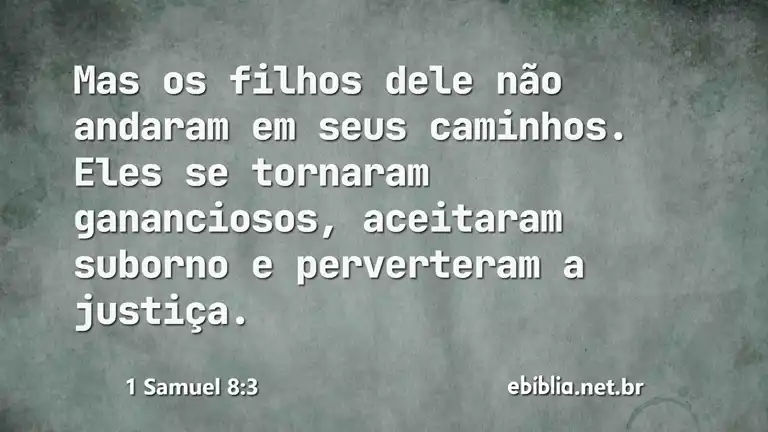 1 Samuel 8:3