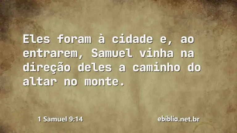 1 Samuel 9:14