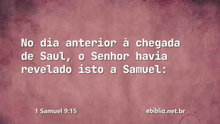 1 Samuel 9:15