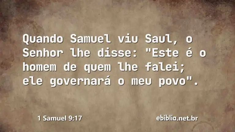 1 Samuel 9:17