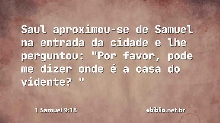 1 Samuel 9:18